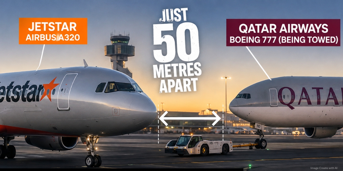 50 Metre Near Miss: Sydney Airport Planes Almost Collide